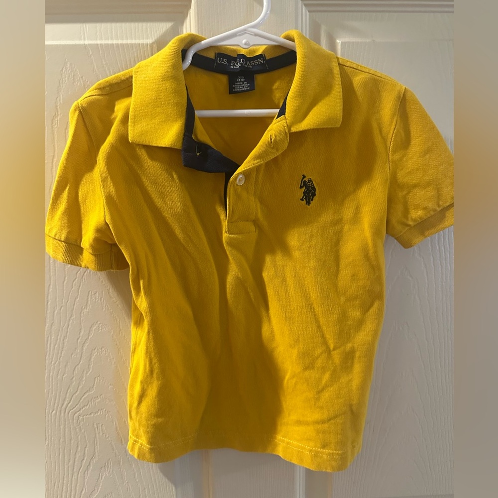 U.S. Polo Assn. Kids (4/5) Mustard Yellow Polo Shirt
